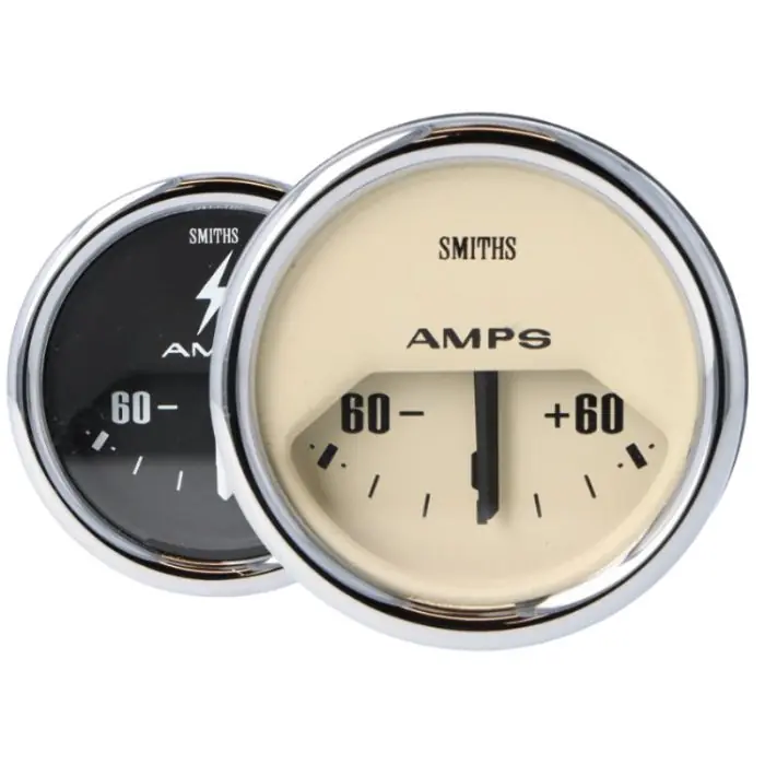 Mätare Smiths Classic Ampere Analog 12V/24V 60A 52mm Rea