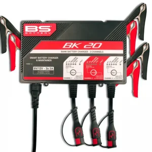 Köp nu Batteriladdare BK20 6/12V 3x2A ATV, Moped & MC