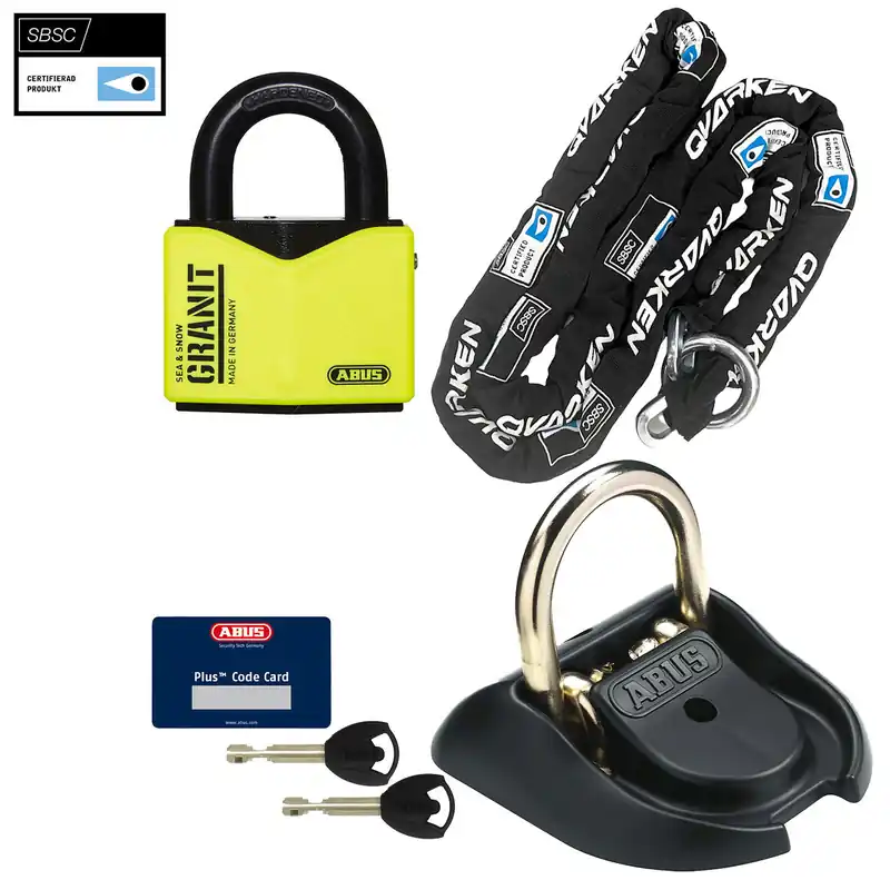ABUS ATV Låspaket 350cm inkl Golvögla WBA 100 Klass 3 Beställ idag