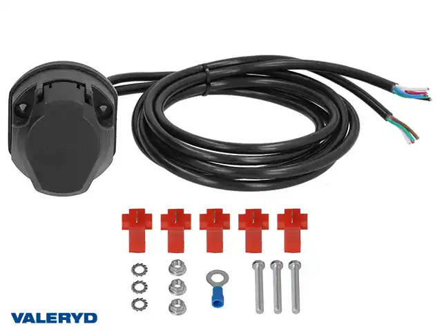 Stickdosa 7+1-polig med kabel 1.5m 8-ledare Outlet