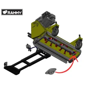 Snabb leverans Lagerhus Drivande vals Rammy Brushcutter/Lawnmower