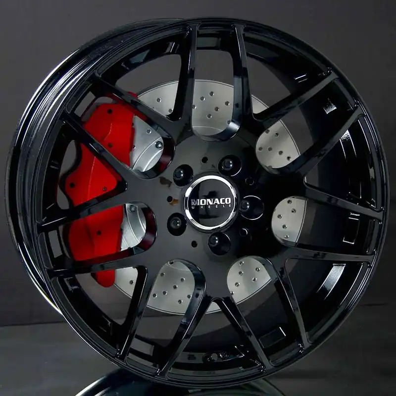 Monaco Wheels Sport Gloss Black 8X18 Fri frakt