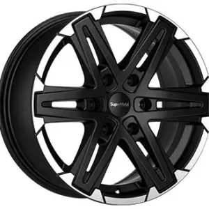 Snabb frakt SUPERMETAL COMPASS DULL BLACK POLISHED LIP 8,5X18