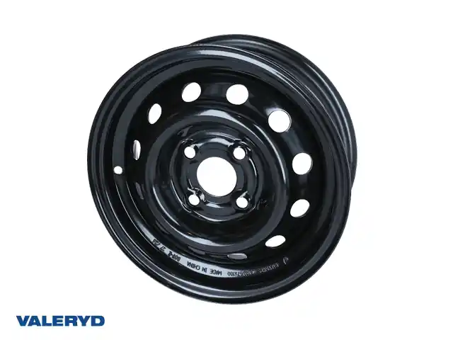 Stålfälg 5.5X14, 4×100, ET30, 750Kg svart Expressleverans
