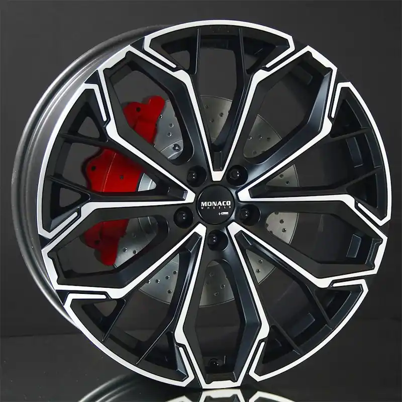 MONACO WHEELS GPC17 DULL BLACK/POLISHED 8X19 Endast denna vecka