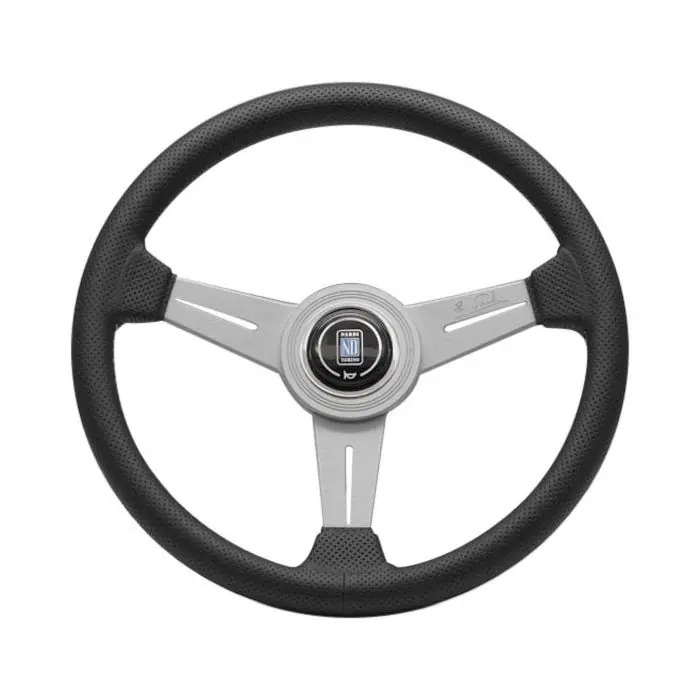 Kampanjpris Ratt Nardi Classic 340 Perforerat Läder Svart/Silver