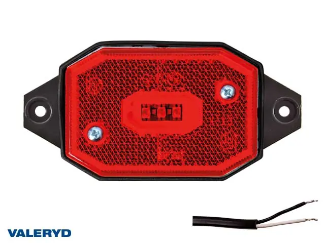 Positionsljus LED Valeryd Röd 96x42x33 Kundfavorit