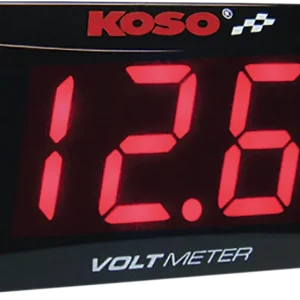 KOSO Voltmätare Ultra Slim Röd Sista chansen