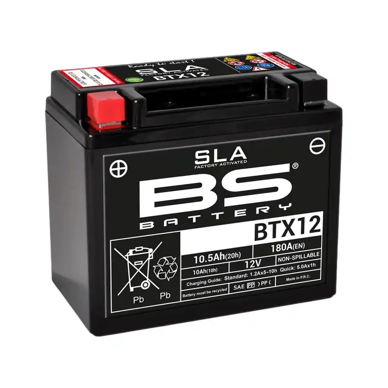 BS ATV Batteri BTX12 SLA 12V (YTX12) Lägg i varukorgen