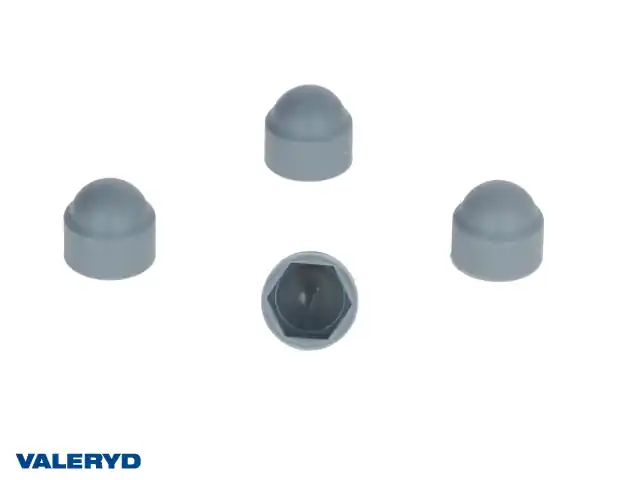 Lågt pris Mutterskydd 9mm M12 nyckelgrepp grå (4-pack)