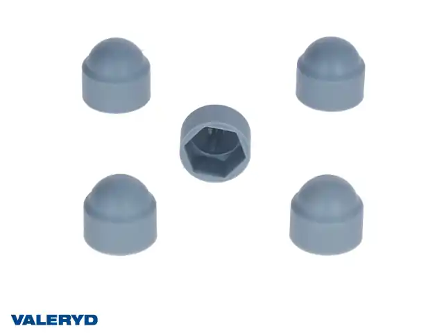 Billig Mutterskydd 9mm M12 nyckelgrepp grå (5-pack)
