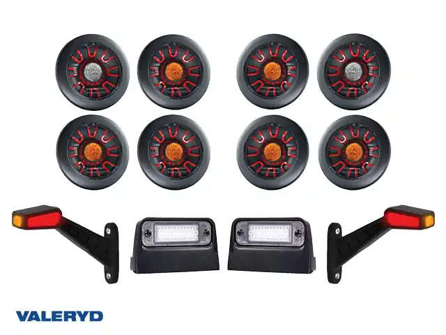 Rea LED Belysningskit till lastbilstrailer, Svart