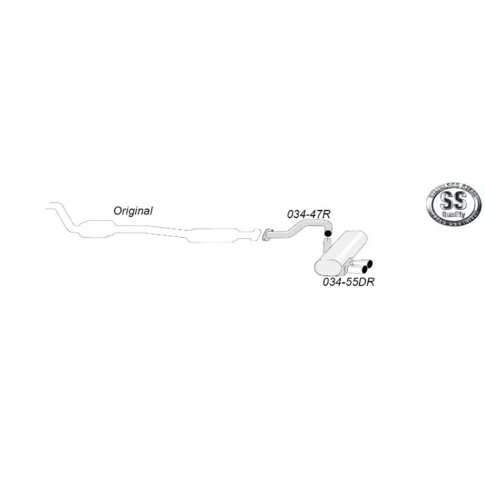 Sportavgassystem Simons BMW E90 E91 E92 E93 325 330 07-11 Kundfavorit
