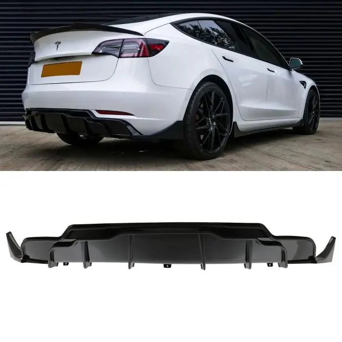 Diffuser Gravity Performance Tesla Model 3 17-22 Aero Style Populärt val