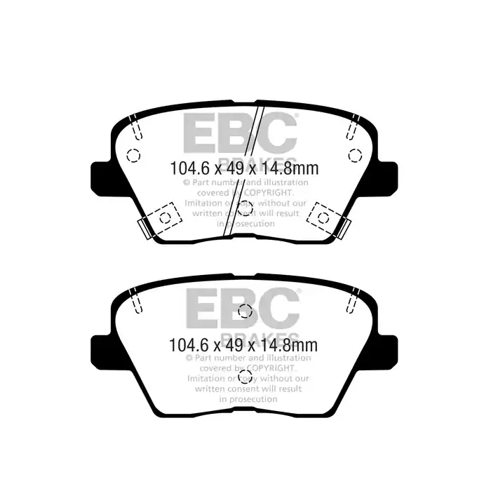 Bromsbelägg EBC DP22363 Snabb leverans