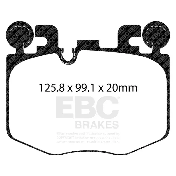 Bromsbelägg EBC DP32522C Lågt pris