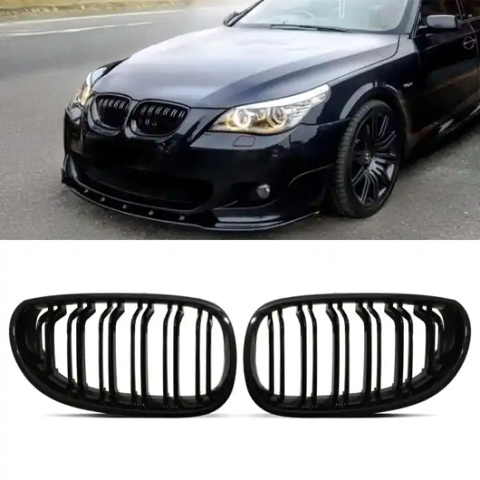 Grill Gravity Performance BMW 5-Serien E60 E61 04-10 Double Rib Njure Snabb frakt