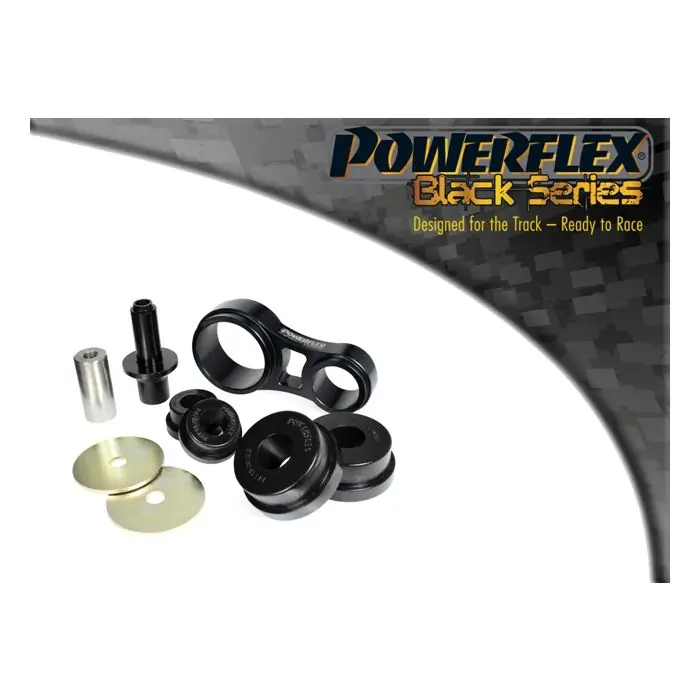 Premium Bussningskit Powerflex PFF19-2020BLK Lower Engine Mount Bracket & Bushes. Track Use